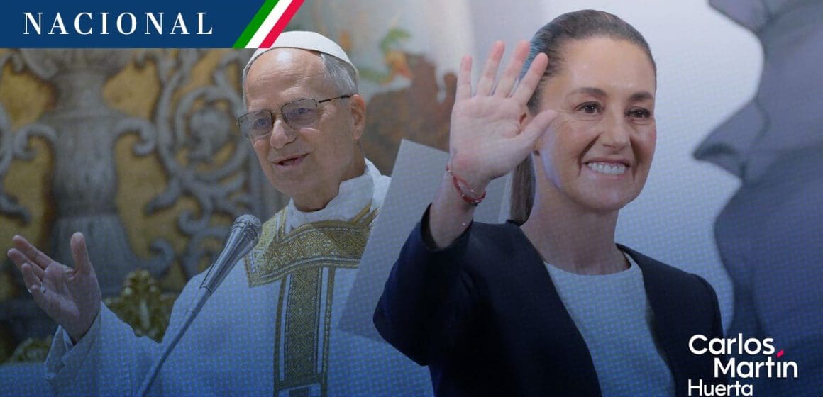 Sheinbaum felicita al Papa León XIV; descarta acudir a misa de inicio de pontificado
