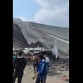 Colapso de estructura en la Feria del Libro de Nezahualcóyotl deja cinco lesionados