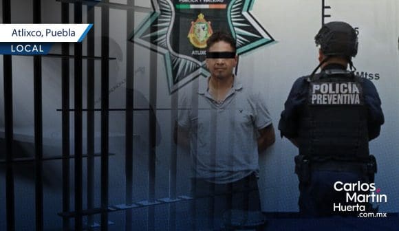 Con arma y droga, detienen a acosador en Atlixco