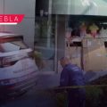 Dan cristalazo a tienda Baby Mink en Plaza Tolín