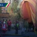 Globo aerostático se desploma en San Martín de las Pirámides