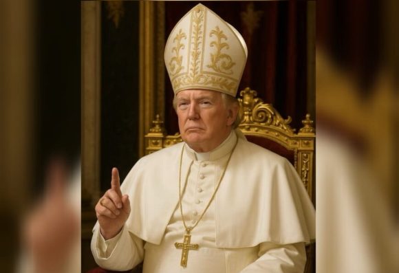 Donald Trump comparte imagen vestido de Papa