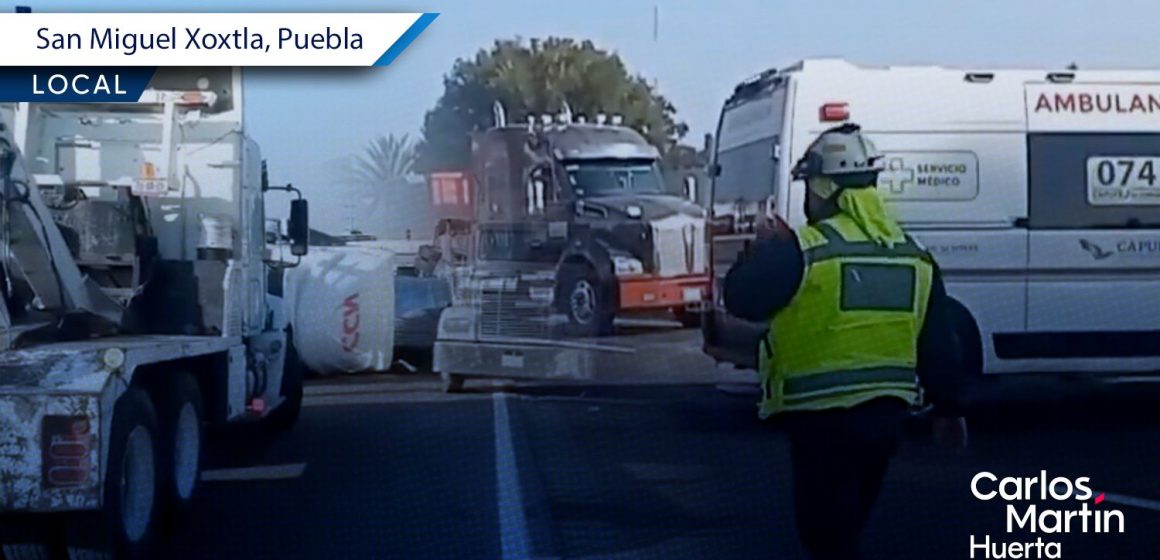 Dos accidentes en la autopista México-Puebla provocan caos vial