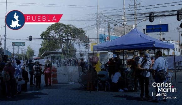 Ejidatarios San Baltazar Ayuntamiento de Puebla espera acuerdo con ejidatarios de San Baltazar que mantienen bloqueo