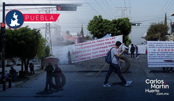 Portada Ejidatarios de San Baltazar Campeche bloquean bulevar Valsequillo exigiendo pago por expropiación CMH Ejidatarios de San Baltazar Campeche bloquean bulevar Valsequillo exigiendo pago por expropiación