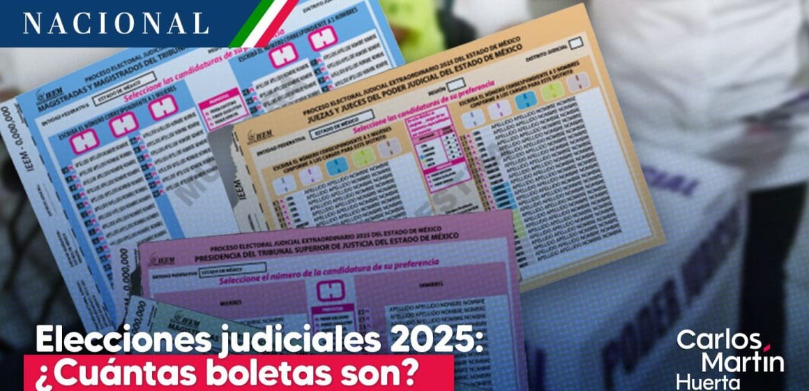 Elecciones del Poder Judicial 2025: ¿Cuántas boletas son y qué significa su color?