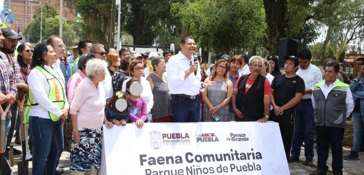 Colonos demuestran su amor a Puebla con Faena Comunitaria