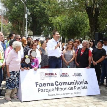 Colonos demuestran su amor a Puebla con Faena Comunitaria