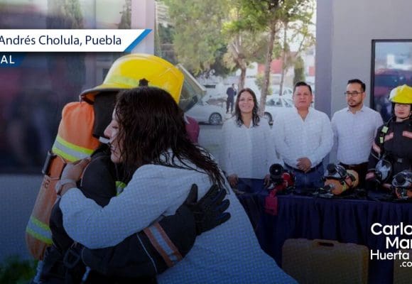 Fortalece Lupita Cuautle a cuerpos de emergencia con nuevo equipamiento