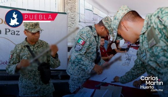 Gran participación de poblanos en Programa “Sí al Desarme, Sí a la Paz”