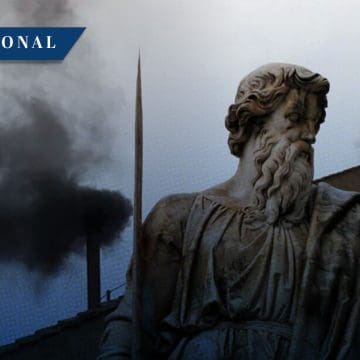 Humo negro en el primer día del Cónclave
