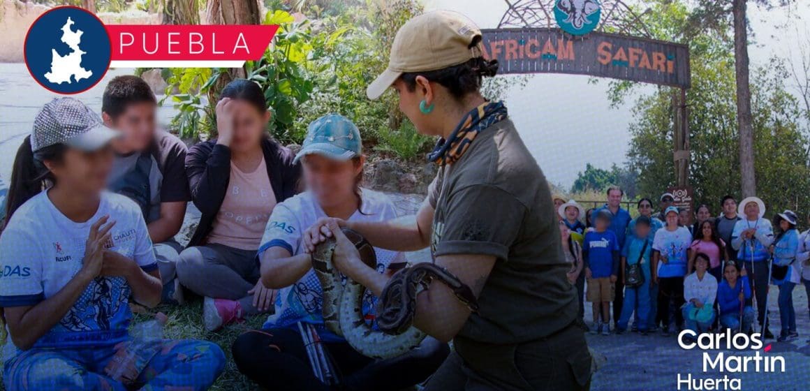 IMDP y Africam Safari ofrecen recorrido sensorial a deportistas con discapacidad visual