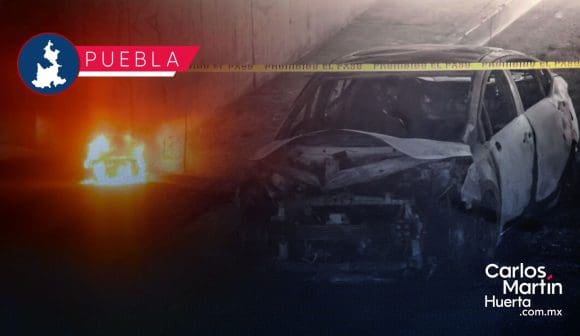 Localizan cuerpo en auto en llamas en Periférico Ecológico