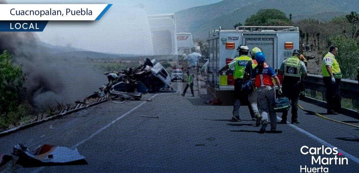 SNTE confirma muerte de 9 maestros en autopista Cuacnopalan-Oaxaca
