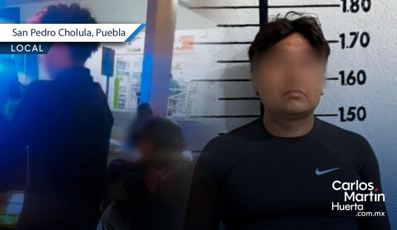 Motociclista detenido Cholula Detienen a motociclista por obstruir labores policiales en San Pedro Cholula