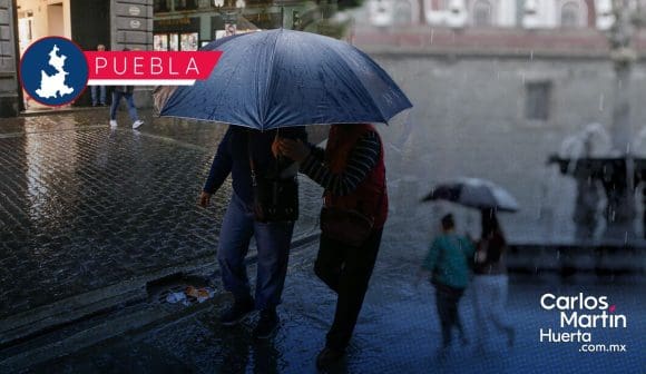 ¿Vas a salir hoy? Lluvias fuertes afectarán todo el estado de Puebla
