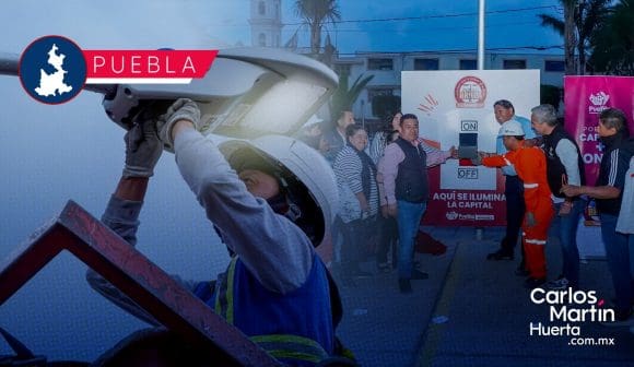 Puebla Brilla: San Miguel Canoa estrena alumbrado público LED