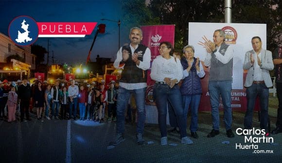 Puebla Brilla al 100% en Maravillas: Pepe Chedraui entrega alumbrado público modernizado