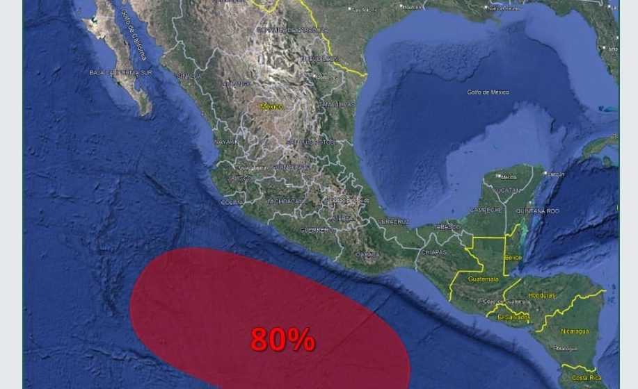 Alerta en el Pacífico por posible formación de ciclón tropical