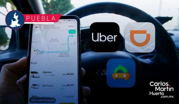 Solo Uber, DiDi y Niku cuentan con registro oficial para dar servicio en Puebla