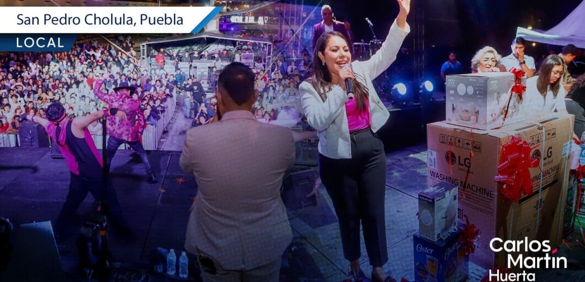 Tonantzin Fernández celebra a mamás de San Pedro Cholula