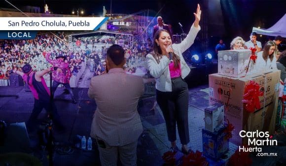 Tonantzin Fernández - celebración mamás Tonantzin Fernández celebra a mamás de San Pedro Cholula