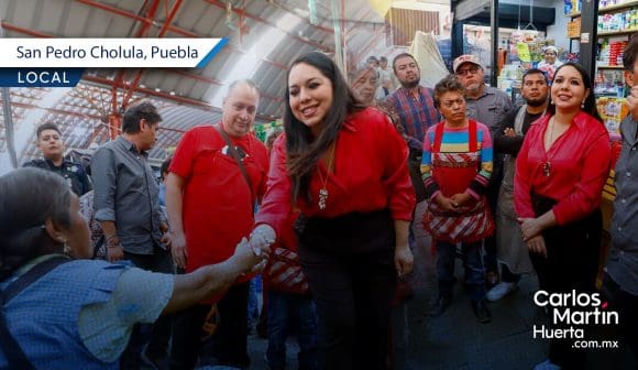 Portada Tonantzin Fernández refuerza apoyo al Tianguis Xixitla en San Pedro Cholula CMH Tonantzin Fernández refuerza apoyo al Tianguis Xixitla en San Pedro Cholula