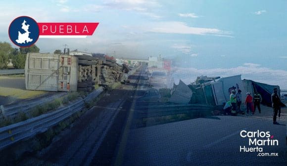 Portada Volcadura de tráiler provoca cierre parcial de la autopista Puebla-Orizaba CMH Volcadura de tráiler provoca cierre parcial de la autopista Puebla-Orizaba