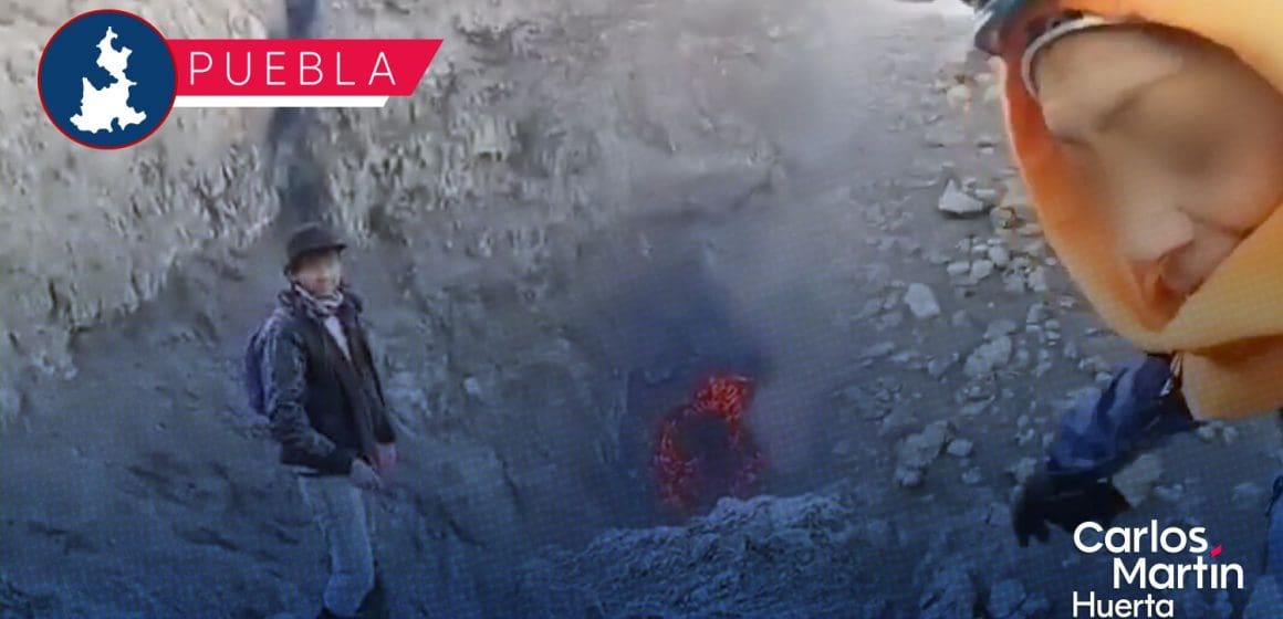 Tres personas desafiaron restricciones y llegaron al cráter del Popocatépetl