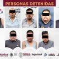 SSP y SEMAR detienen a ocho presuntos asaltantes de transporte de carga en Puebla