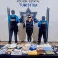 Captura Policía Estatal a dos personas por presunto robo a comercio en Puebla