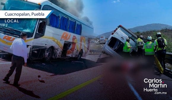 Tragedia en la autopista Cuacnopalan-Oaxaca: 21 muertos tras choque, volcadura e incendio