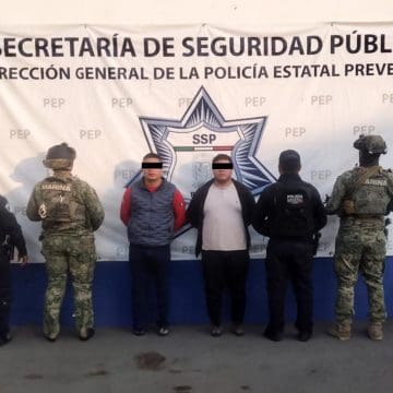 Detienen SSP y SEMAR a dos hombres por transportar gas LP ilegal