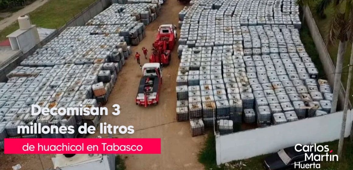 Decomisan 3 millones de litros de huachicol