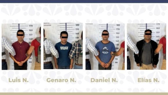 Detenidos cuatro hombres por homicidio en anexo de Huauchinango