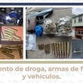 FGE Puebla realiza cateos en Cuautempan y Ahuacatlán con apoyo de SEDENA, SEMAR y SSP; aseguran droga, armas y vehículos