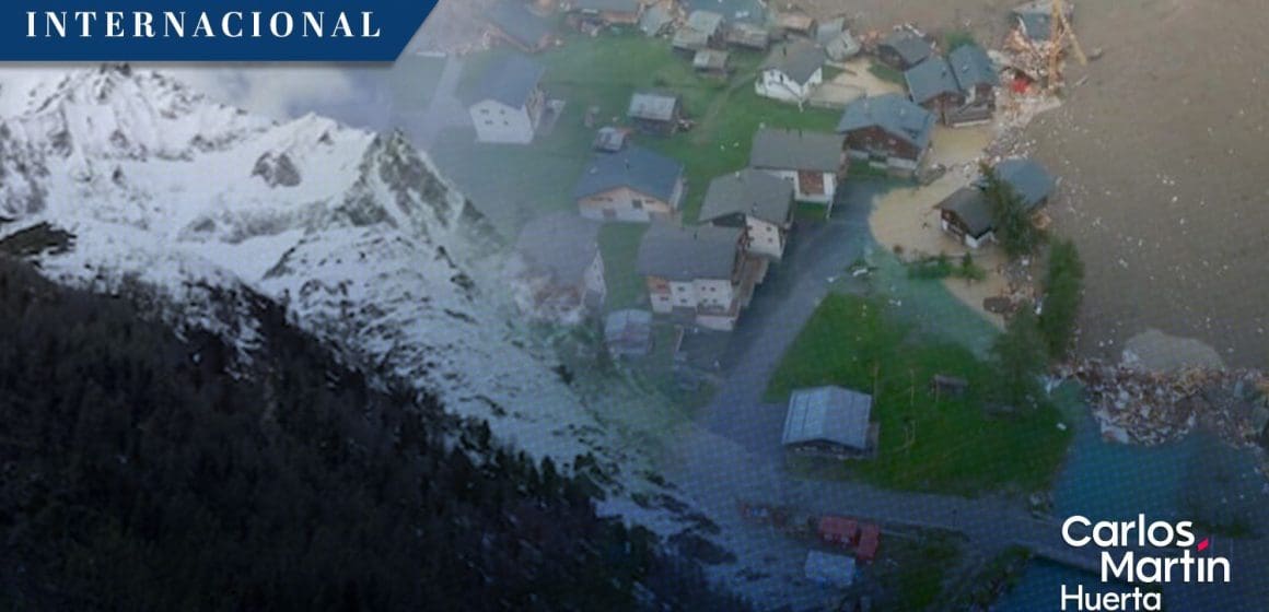 Glaciar colapsa y arrasa con pueblo suizo