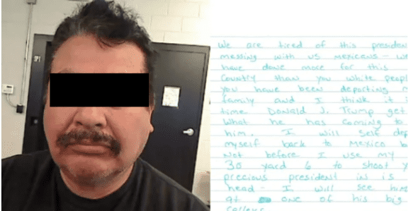 Amenaza a Donald Trump: Inmigrante mexicano detenido por carta de muerte