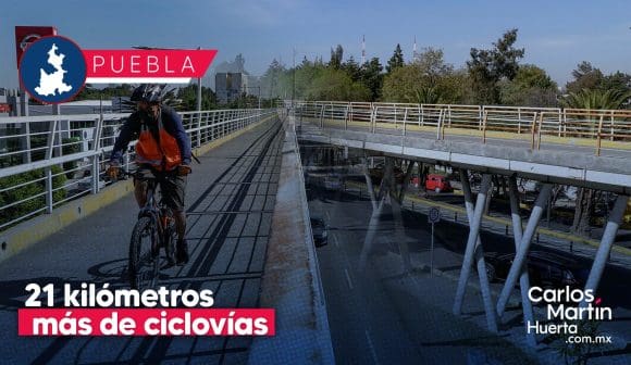 21 nuevos kilómetros de ciclovías en Puebla