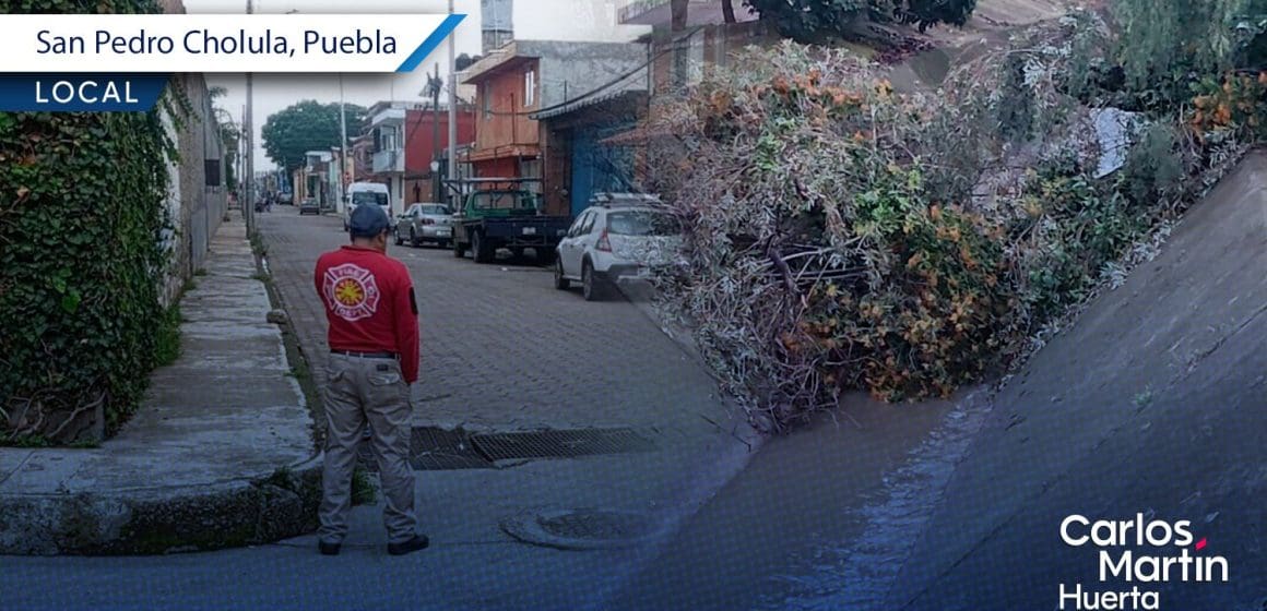 San Pedro Cholula: Gobierno y ciudadanía en acción coordinada ante lluvias intensas