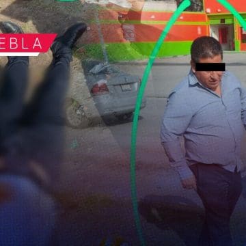 Agente de la Fiscalía de Puebla atropella a joven en scooter en la 11 Sur