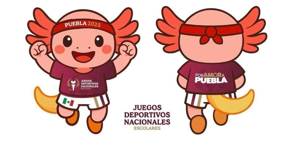 Axolín: Mascota oficial de los Juegos Deportivos Nacionales Escolares 2025