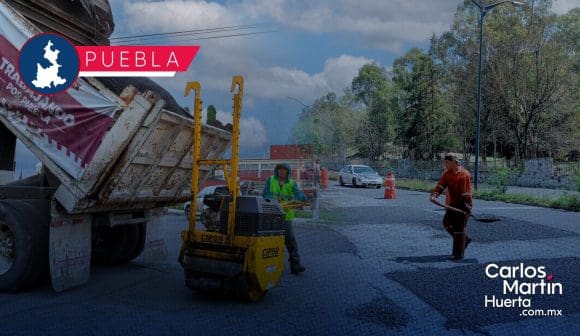 Baches en Puebla: Un problema vial que incrementa hasta un 34% las emisiones de gases de efecto invernadero