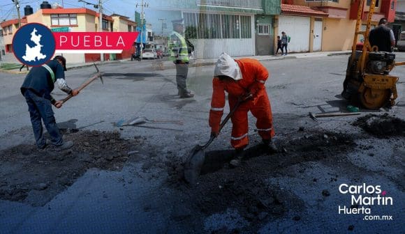 “Bacheando Puebla” supera los 77 mil baches reparados en la capital