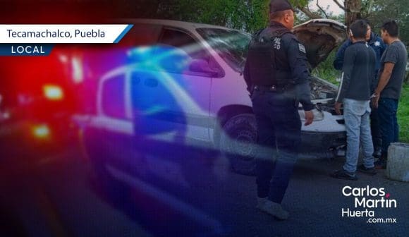 Borrachos intentan robar camioneta repartidora de Marinela en Tecamachalco; fueron detenidos