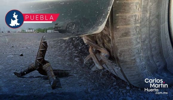 Buscan castigar con cárcel el uso de “ponchallantas” en Puebla