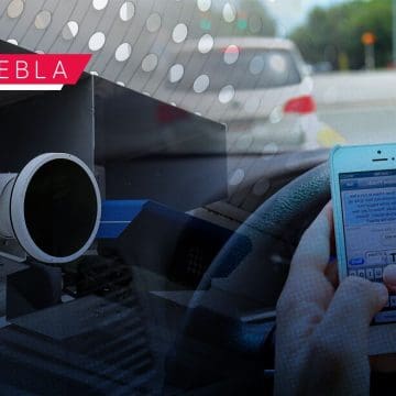 Cámaras de fotomultas en Puebla captarán si vas en el celular o si no traes cinturón de seguridad