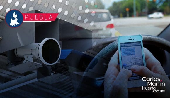 Cámaras de fotomultas en Puebla captarán si vas en el celular o si no traes cinturón de seguridad