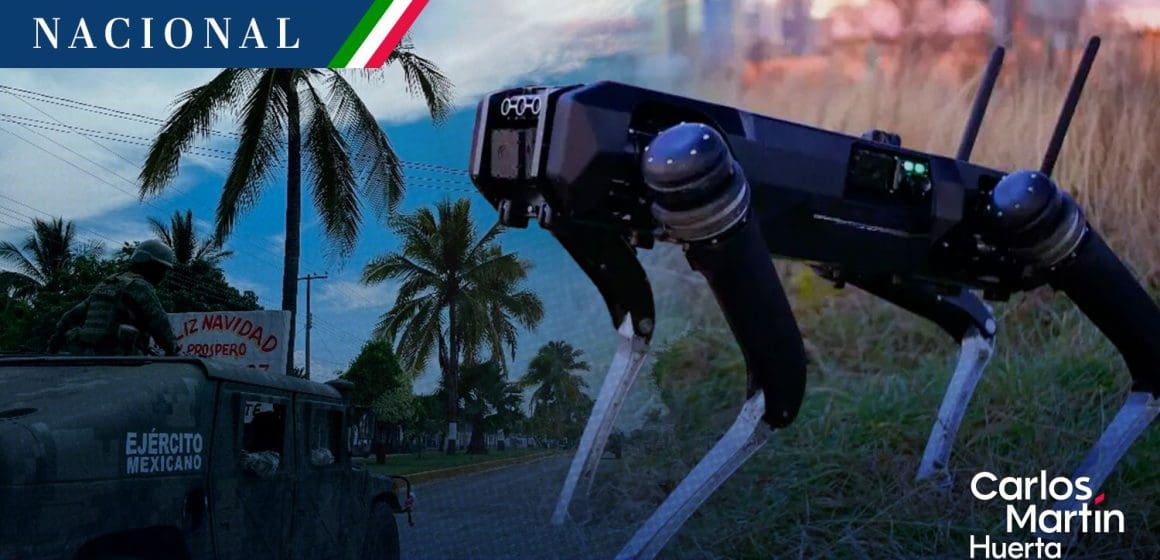 Chiapas impulsa estrategia de seguridad con drones artillados y perro robótico