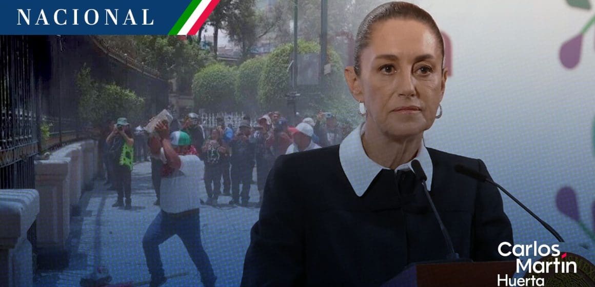 Sheinbaum exige a la CNTE  asumir o deslindarse de disturbios en la SEGOB